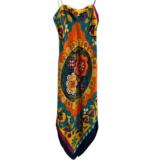 Cache Womens Multicolor Floral Halter Dress Size 4 - Picture 7 of 10